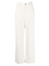 Brunello Cucinelli Cotton And Linen-blend Twill Straight-leg Pants In White