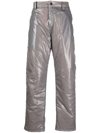 44 LABEL GROUP GROUP BLOW OUT STRAIGHT-LEG TROUSERS