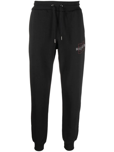 Tommy Hilfiger Drawstring Tracksuit Bottoms In Black