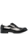 Officine Creative Lace-up Leather Oxford Shoes In Schwarz