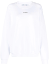 Off-white Tie-dye Arrow Relaxed Sweatshirt In White