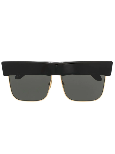 Linda Farrow Rosalie Square-frame Sunglasses In Black