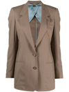 MAURIZIO MIRI NOTCHED-COLLAR SINGLE-BREASTED BLAZER