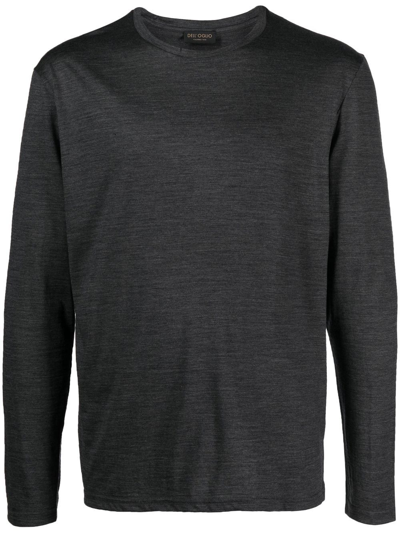 Dell'oglio Long-sleeved T-shirt In Brown