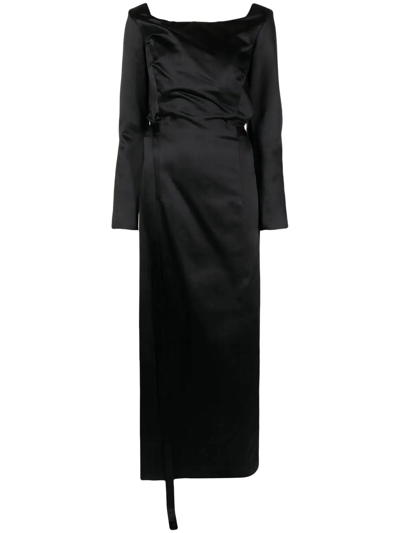 Litkovskaya Lace-up Detail Maxi Dress In Black