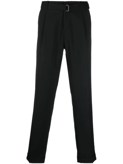 Briglia 1949 Belted Tailored Trousers In 黑色