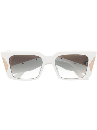 Dita Eyewear Dydalus Square-framer Sunglasses In White