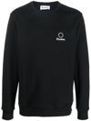 Etudes Studio Embroidered-logo Long-sleeve Sweatshirt In Black