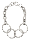 Junya Watanabe Four-ring Chain-link Necklace In Silver
