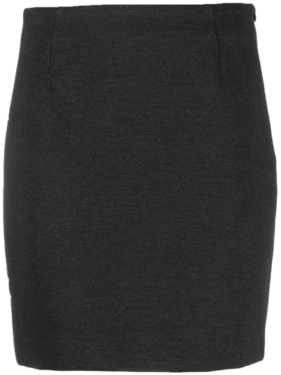 Lardini Fitted Mini Skirt In Grau