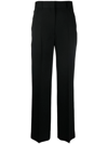 Victoria Beckham High-waisted Straight-leg Trousers In Schwarz