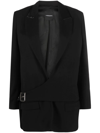 COSTUME NATIONAL CONTEMPORARY BELTED TAILORED BLAZER DRESS