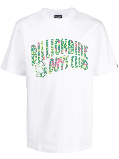 Billionaire Boys Club Jungle Camo Arch Logo-print Cotton-jersey T-shirt In White