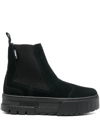 Puma Mayze Infuse Platform Chelsea Boot In Schwarz