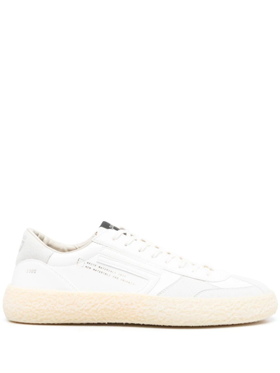 Puraai Logo-patch Panelled-design Sneakers In Bianco