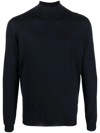 Goes Botanical Fine-knit High-neck Jumper In Blau