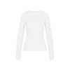 Givenchy Cut-out Long-sleeve Stretch-jersey Top In White