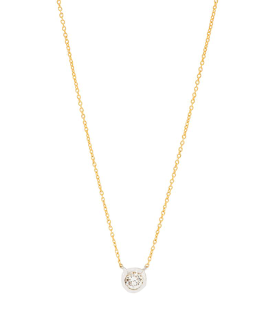Annoushka Mixed Gold And Diamond Solitaire Necklace In Yellow