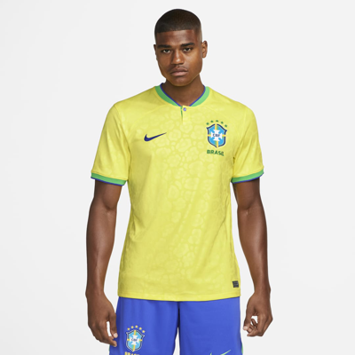 Nike Brazil 2022/23 Stadium Home  Men's Dri-fit Soccer Jersey In Yellow