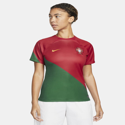Nike Portugal 2022/23 Stadium Home  Women's Dri-fit Soccer Jersey In Red