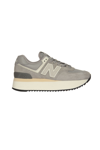 New Balance 574+ Platform Sneaker In Grey Multi
