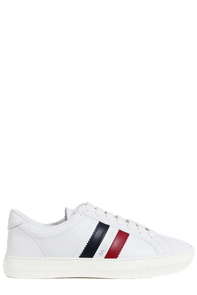 Moncler Logo Printed Lace-up Trainers In White