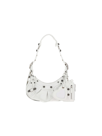 Balenciaga Le Cagole Shoulder Bag In White