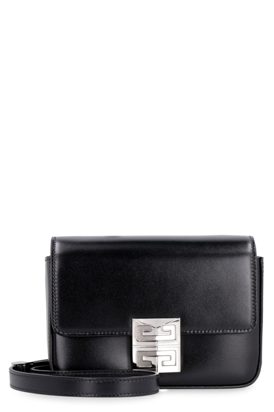 Givenchy Mini 4g Leather Crossbody Bag In Black