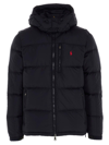 POLO RALPH LAUREN LOGO EMBROIDERED HOODED DOWN JACKET