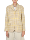 Aspesi Tailored Jacket Checked Pattern In Multi