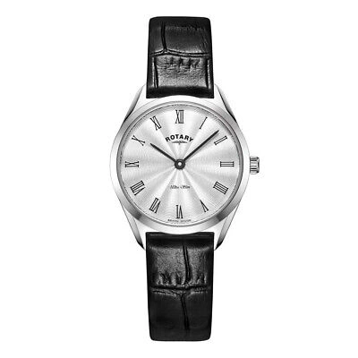 Pre-owned Rotary Ls08010-01 Ladies Ultra Slim Watch