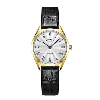 Pre-owned Rotary Ls08013-01 Ladies Ultra Slim Watch