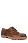 Vintage Foundry Andrew Wingtip Derby In Tan