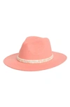 Nine West Felt Panama Hat In Mauve