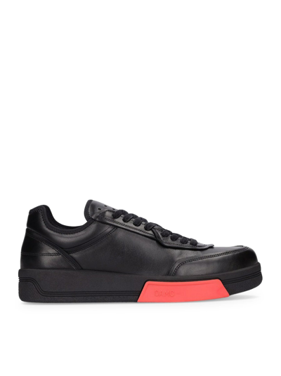 Oamc Logo-panel Trainers In Black