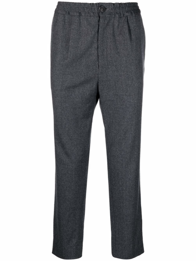 Ami Alexandre Mattiussi Tailored Straight-leg Trousers In Grey