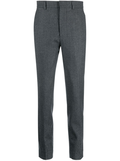 Ami Alexandre Mattiussi High-waisted Tailored Trousers In Grey