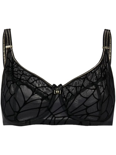 Marlies Dekkers The Adventure Mesh Balcony Bra In Black