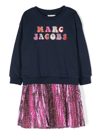 MARC JACOBS SKIRT-SWEATSHIRT LOGO DRESS