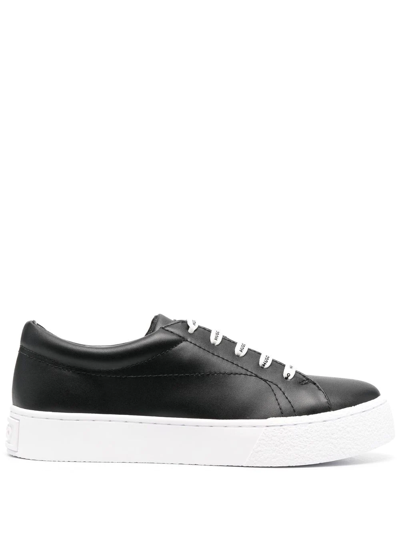 Hugo Leather-look Low-top Sneakers In Black | ModeSens