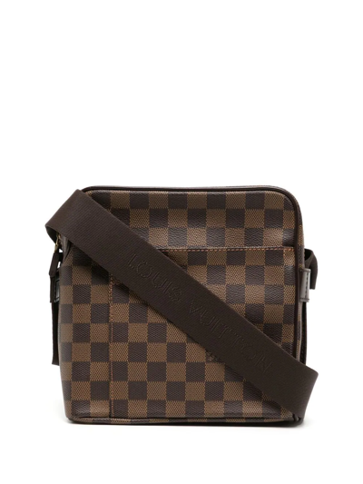 Pre-owned Louis Vuitton 2008  Olaf Pm Shoulder Bag In Brown