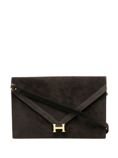 Pre-owned Hermes 1975  Lydie Handbag In Brown