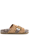 Coach Ally Sandal In Brown