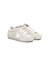 GOLDEN GOOSE LACE-UP LOGO-PATCH SNEAKERS