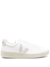Veja Urca Bicolor Leather Low-top Sneakers In White
