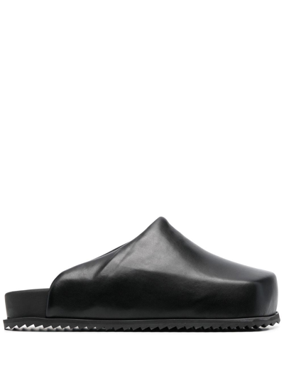 Yume Yume Truck Vegan Leather Slide Sandals In Black