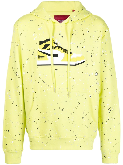 Mostly Heard Rarely Seen 8-bit Neon Volt Long-sleeve Hoodie In Yellow