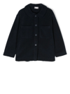 Il Gufo Single-breasted Fleece Jacket In Blue