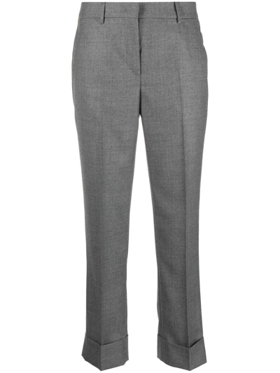 Incotex Slim-cut Tailored Trousers In Gray