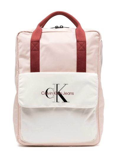 Calvin Klein Jeans Est.1978 Kids' Logo-print Backpack In Pink